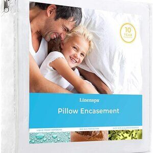 Linenspa Waterproof Pillow Encasement-Blocks Out Liquid, Standard Protector 2
